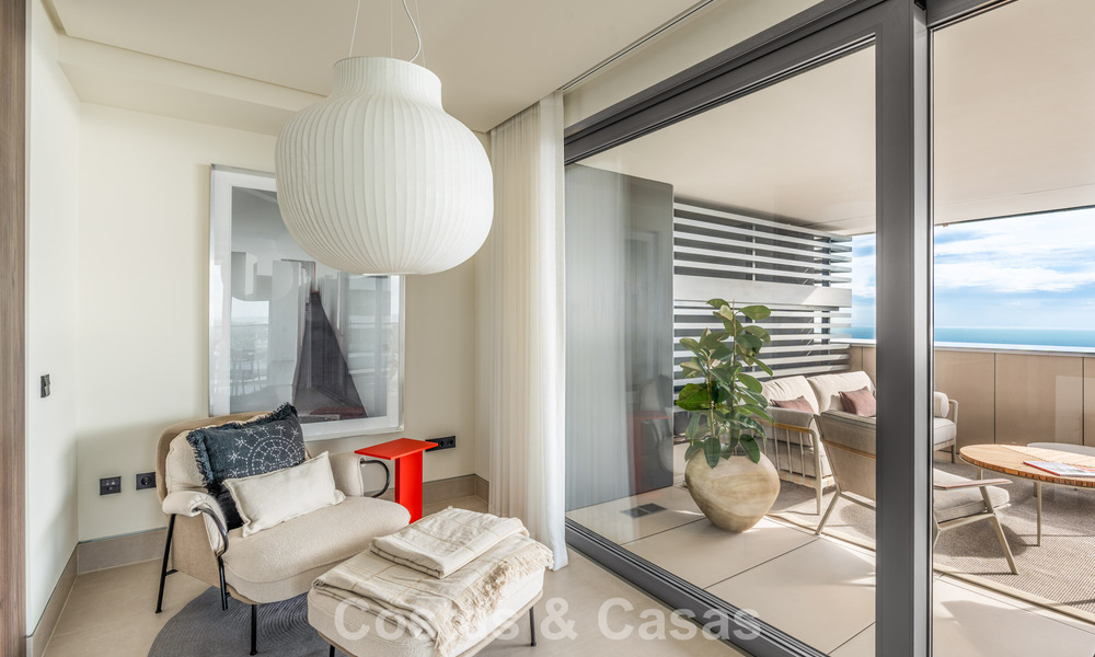 Appartement exclusif et moderne avec vue panoramique sur la mer à vendre, situé directement sur la promenade de la plage dans le centre de Malaga 779896