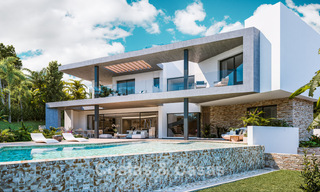 Villa sophistiquée de nouvelle construction à vendre dans un quartier résidentiel prestigieux et sécurisé sur le Golden Mile de Marbella 779914 