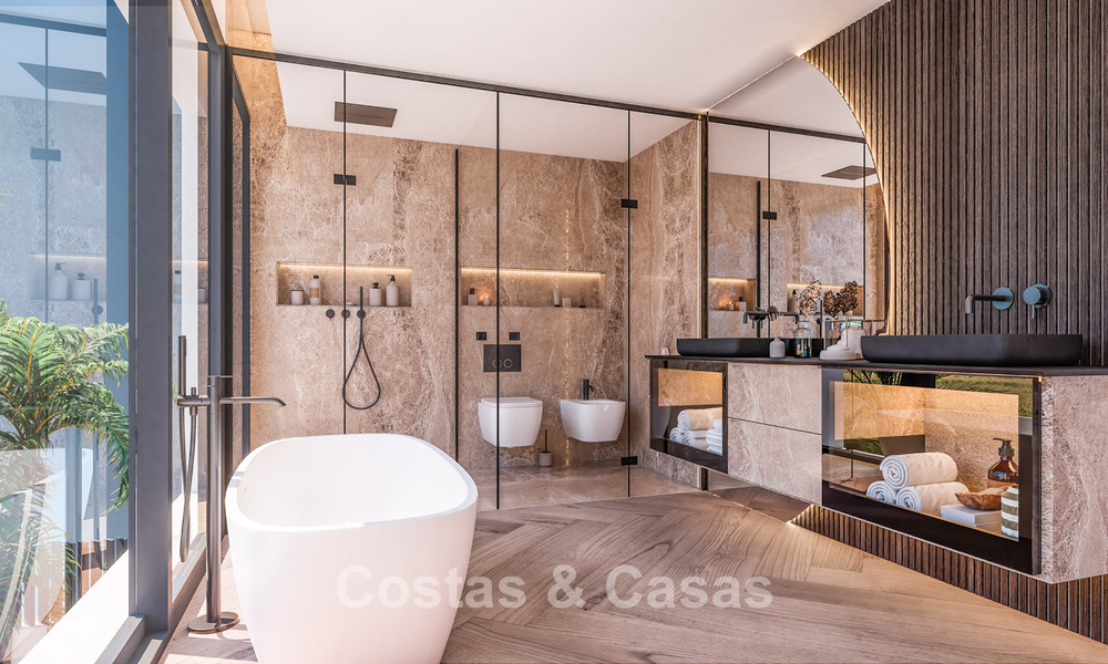 Villa sophistiquée de nouvelle construction à vendre dans un quartier résidentiel prestigieux et sécurisé sur le Golden Mile de Marbella 779915