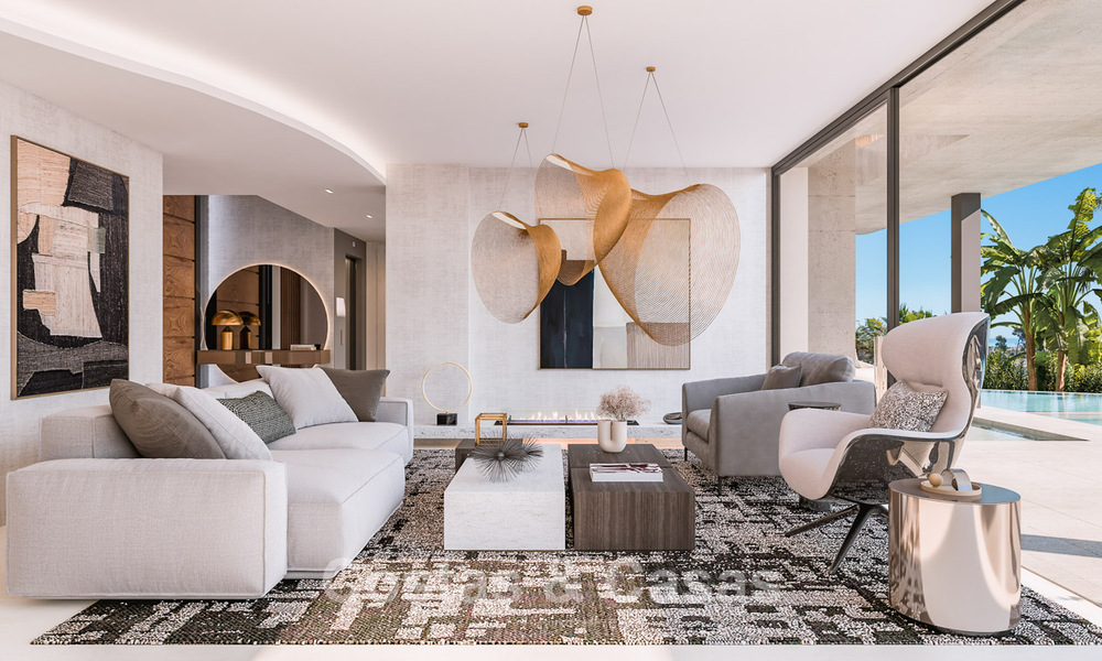 Villa sophistiquée de nouvelle construction à vendre dans un quartier résidentiel prestigieux et sécurisé sur le Golden Mile de Marbella 779917