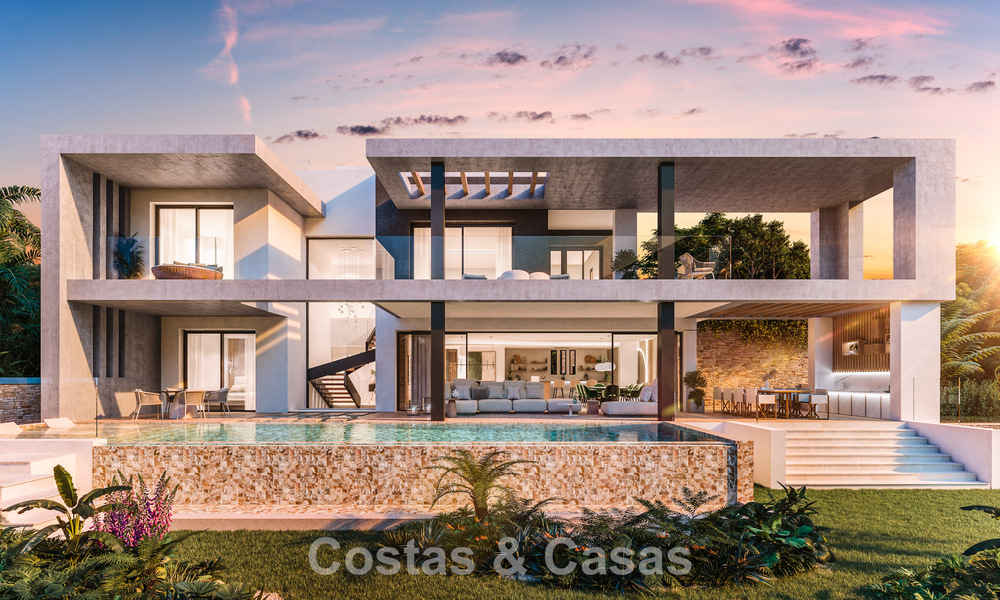 Nouveau sur le marché. Villa sophistiquée de nouvelle construction à vendre dans un quartier sécurisé sur le Golden Mile de Marbella 779919