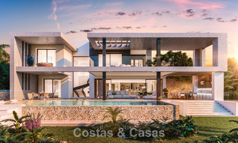 Nouveau sur le marché. Villa sophistiquée de nouvelle construction à vendre dans un quartier sécurisé sur le Golden Mile de Marbella 779919