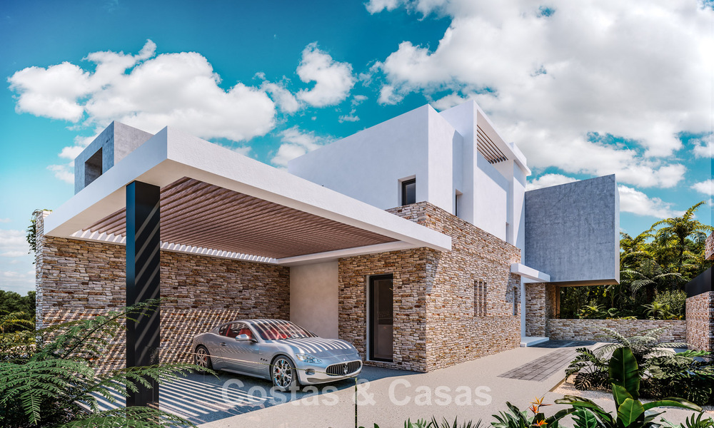 Nouveau sur le marché. Villa sophistiquée de nouvelle construction à vendre dans un quartier sécurisé sur le Golden Mile de Marbella 779920