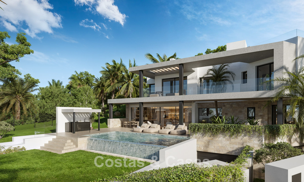 Nouveau sur le marché. Villa neuve haut de gamme à vendre dans un quartier populaire et sécurisé sur le Golden Mile de Marbella 779941