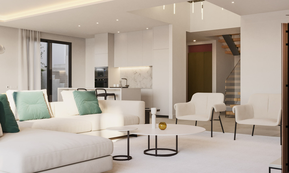 Nouveau lancement. 17 villas de luxe sophistiquées avec vue sur le golf et la mer à vendre à Casares, Costa del Sol 780143