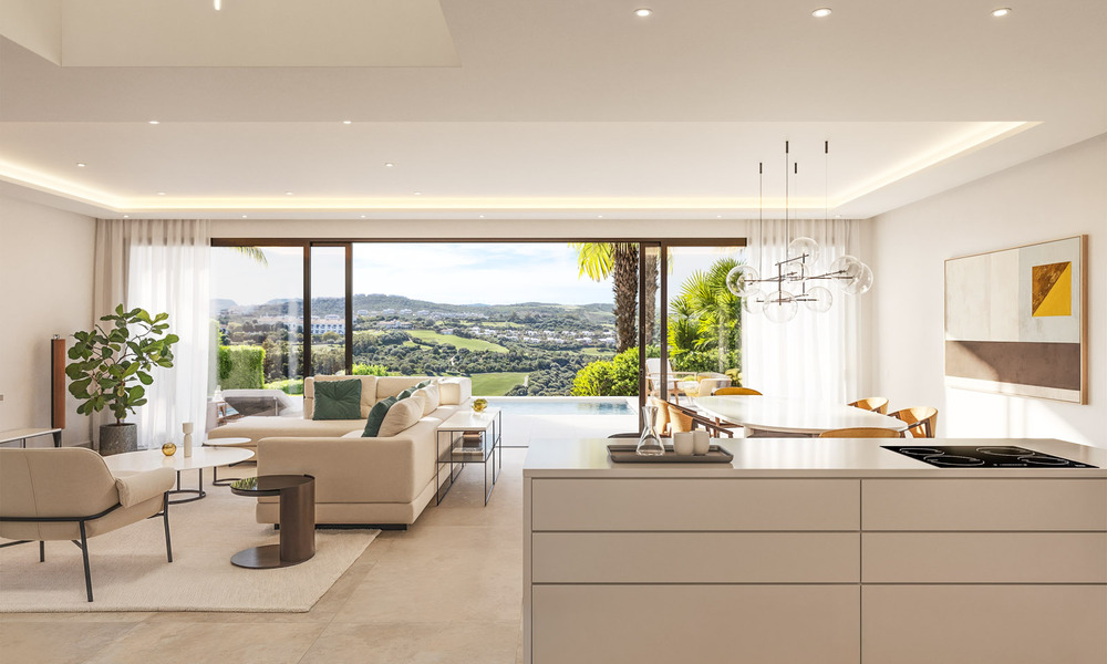 Nouveau lancement. 17 villas de luxe sophistiquées avec vue sur le golf et la mer à vendre à Casares, Costa del Sol 780144