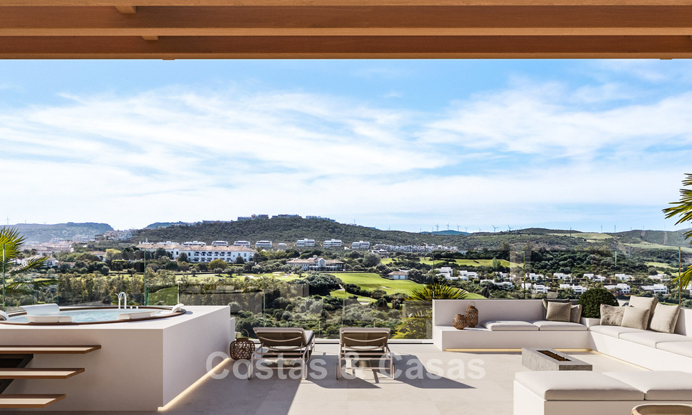 Nouveau lancement. 17 villas de luxe sophistiquées avec vue sur le golf et la mer à vendre à Casares, Costa del Sol 780151