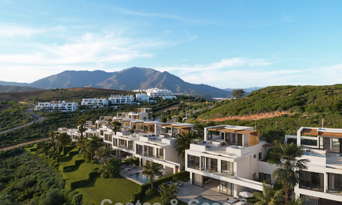 Nouveau lancement. 17 villas de luxe sophistiquées avec vue sur le golf et la mer à vendre à Casares, Costa del Sol 780155