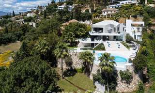 Villa design avant-gardiste avec vue panoramique sur la mer à vendre dans une résidence fermée à Benahavis - Marbella 780010 