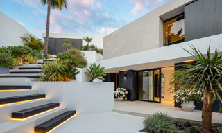 Villa design avant-gardiste avec vue panoramique sur la mer à vendre dans une résidence fermée à Benahavis - Marbella 780013 