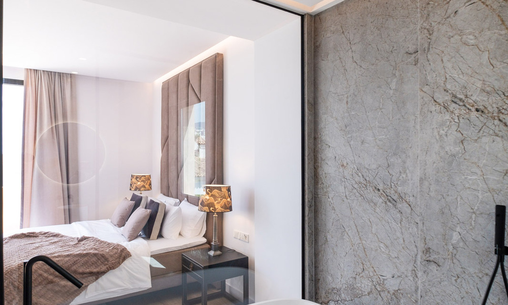 Villa de luxe de style Ibiza, prête à emménager, à vendre dans une urbanisation très recherchée de Benahavis - Marbella 780053
