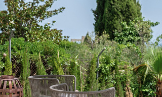 Villa de luxe de style Ibiza, prête à emménager, à vendre dans une urbanisation très recherchée de Benahavis - Marbella 780064 
