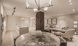 Appartement de première classe avec vue panoramique sur la mer à vendre dans la vallée du golf de Nueva Andalucia, Marbella 780259 