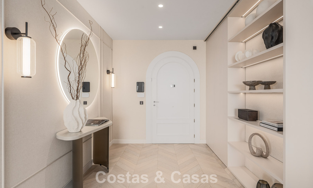 Appartement de première classe avec vue panoramique sur la mer à vendre dans la vallée du golf de Nueva Andalucia, Marbella 780284