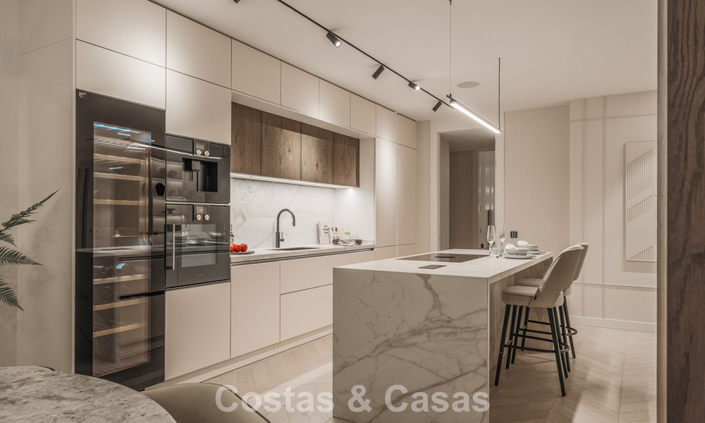 Appartement de première classe avec vue panoramique sur la mer à vendre dans la vallée du golf de Nueva Andalucia, Marbella 780307