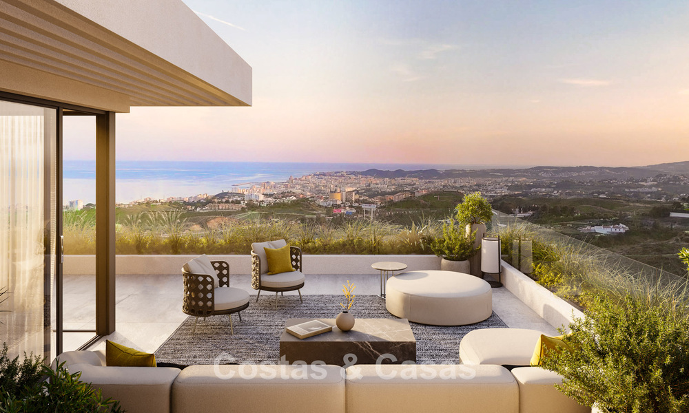 Appartements modernistes sur plan avec vue phénoménale sur la mer à vendre à Mijas, Costa del Sol 780068