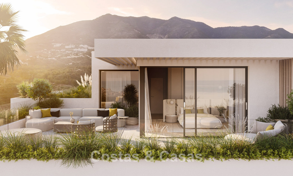 Appartements modernistes sur plan avec vue phénoménale sur la mer à vendre à Mijas, Costa del Sol 780070