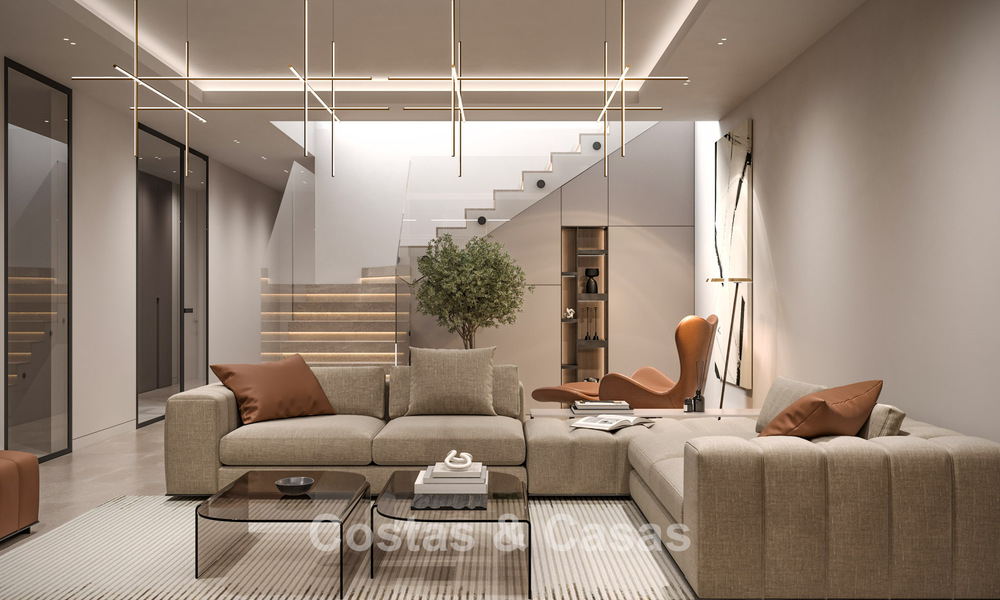 Villas luxueuses sur plan avec vue imprenable sur la mer à vendre à Mijas, Costa del Sol 780088