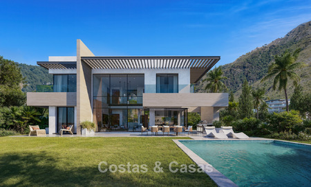 Villas luxueuses sur plan avec vue imprenable sur la mer à vendre à Mijas, Costa del Sol 780092