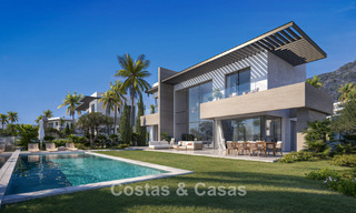 Villas luxueuses sur plan avec vue imprenable sur la mer à vendre à Mijas, Costa del Sol 780094 