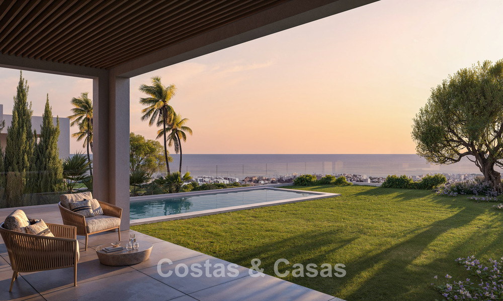 Villas luxueuses sur plan avec vue imprenable sur la mer à vendre à Mijas, Costa del Sol 780096