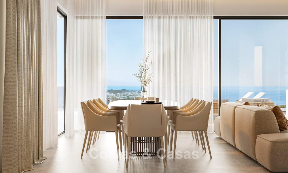 Villas luxueuses sur plan avec vue imprenable sur la mer à vendre à Mijas, Costa del Sol 780101