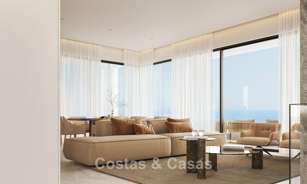 Villas luxueuses sur plan avec vue imprenable sur la mer à vendre à Mijas, Costa del Sol 780102