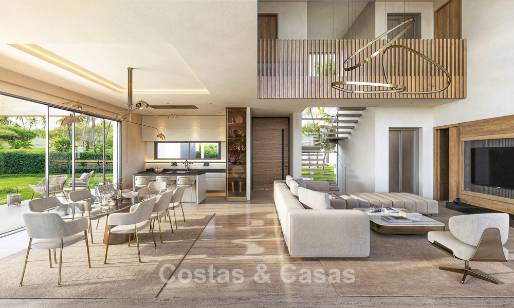 Villas luxueuses sur plan avec vue imprenable sur la mer à vendre à Mijas, Costa del Sol 780104