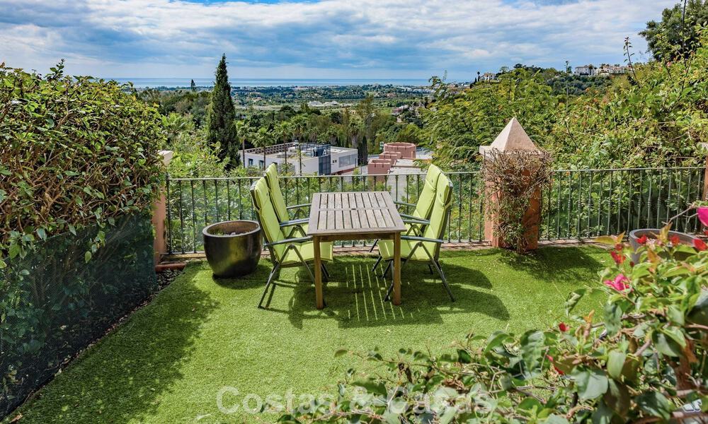 Appartement avec jardin et vue panoramique sur la mer à vendre à Benahavis - Marbella 780211