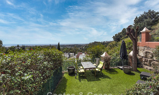 Appartement avec jardin et vue panoramique sur la mer à vendre à Benahavis - Marbella 780218 