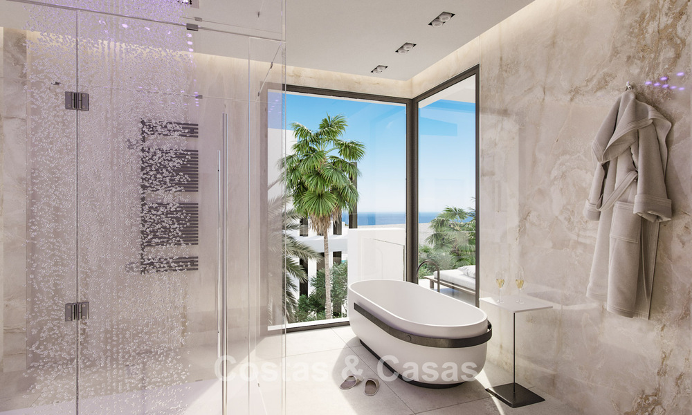 2 villas neuves sophistiquées avec vue sur la mer à vendre à proximité des commodités sur le célèbre Golden Mile de Marbella 780244