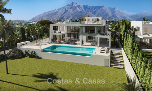 2 villas neuves sophistiquées avec vue sur la mer à vendre à proximité des commodités sur le célèbre Golden Mile de Marbella 780247