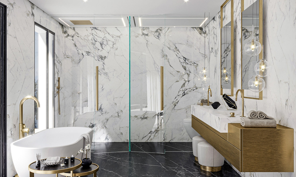 Villa de luxe exclusive à l'architecture andalouse classique et contemporaine à vendre dans une résidence fermée à Benahavis - Marbella 780378