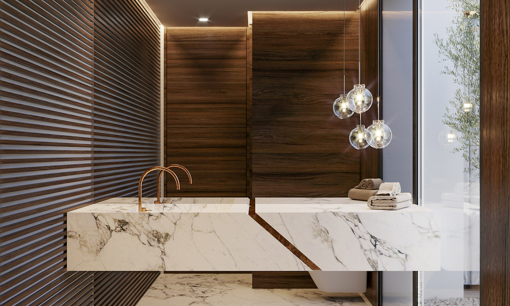 Villa de luxe exclusive à l'architecture andalouse classique et contemporaine à vendre dans une résidence fermée à Benahavis - Marbella 780381