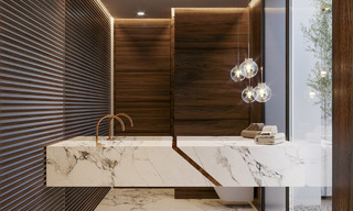 Villa de luxe exclusive à l'architecture andalouse classique et contemporaine à vendre dans une résidence fermée à Benahavis - Marbella 780381 