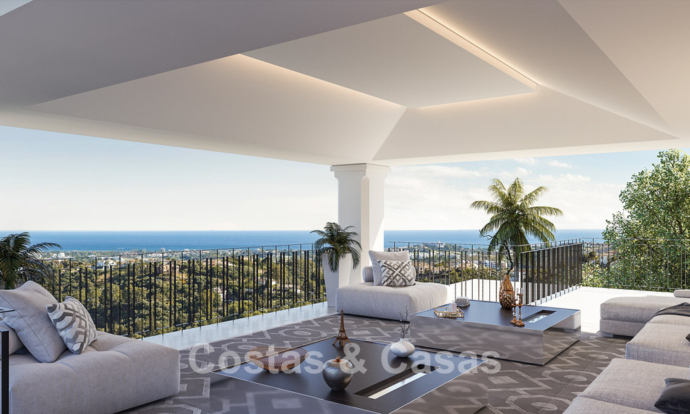 Villa de luxe exclusive à l'architecture andalouse classique et contemporaine à vendre dans une résidence fermée à Benahavis - Marbella 780383
