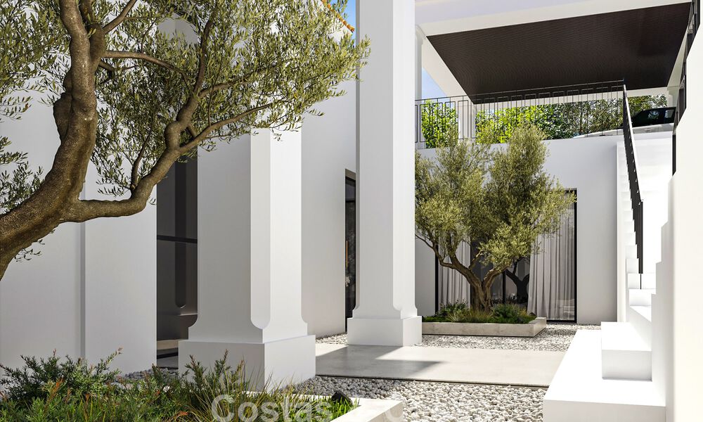 Villa de luxe exclusive à l'architecture andalouse classique et contemporaine à vendre dans une résidence fermée à Benahavis - Marbella 780389