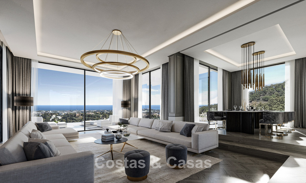 Villa de luxe exclusive à l'architecture andalouse classique et contemporaine à vendre dans une résidence fermée à Benahavis - Marbella 780391