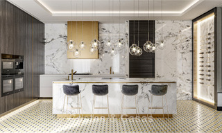 Villa de luxe exclusive à l'architecture andalouse classique et contemporaine à vendre dans une résidence fermée à Benahavis - Marbella 780393 