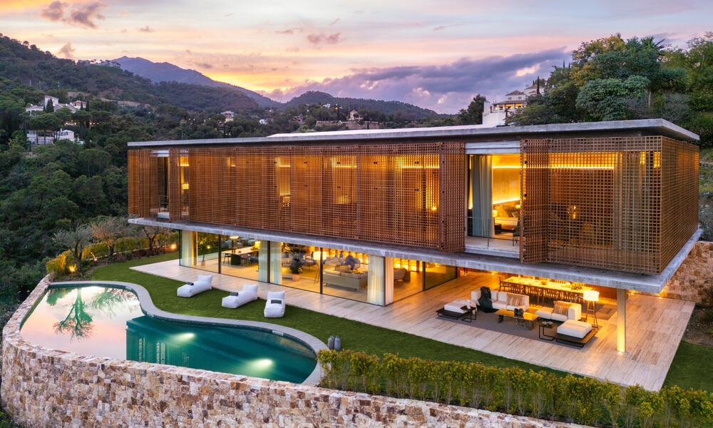 Villa de luxe ultramoderne avec vue imprenable à vendre dans le quartier exclusif d'El Madroñal, Benahavis - Marbella 780610