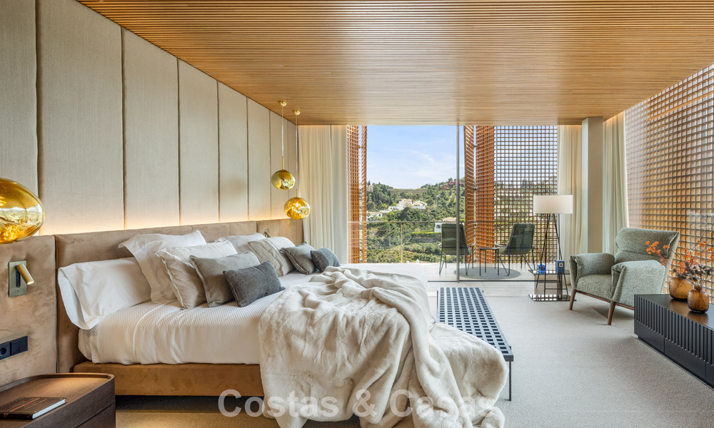 Villa de luxe ultramoderne avec vue imprenable à vendre dans le quartier exclusif d'El Madroñal, Benahavis - Marbella 780656