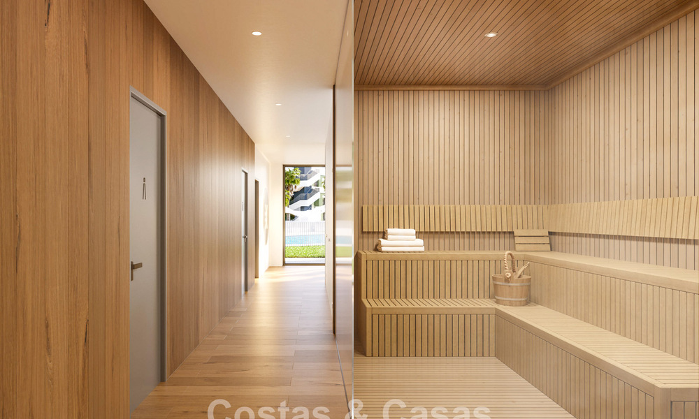 Appartements de golf, en première ligne, avec vue sur la mer, à vendre dans un complexe de luxe à Mijas, Costa del Sol 780596