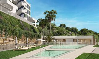 Appartements de golf, en première ligne, avec vue sur la mer, à vendre dans un complexe de luxe à Mijas, Costa del Sol 780597 