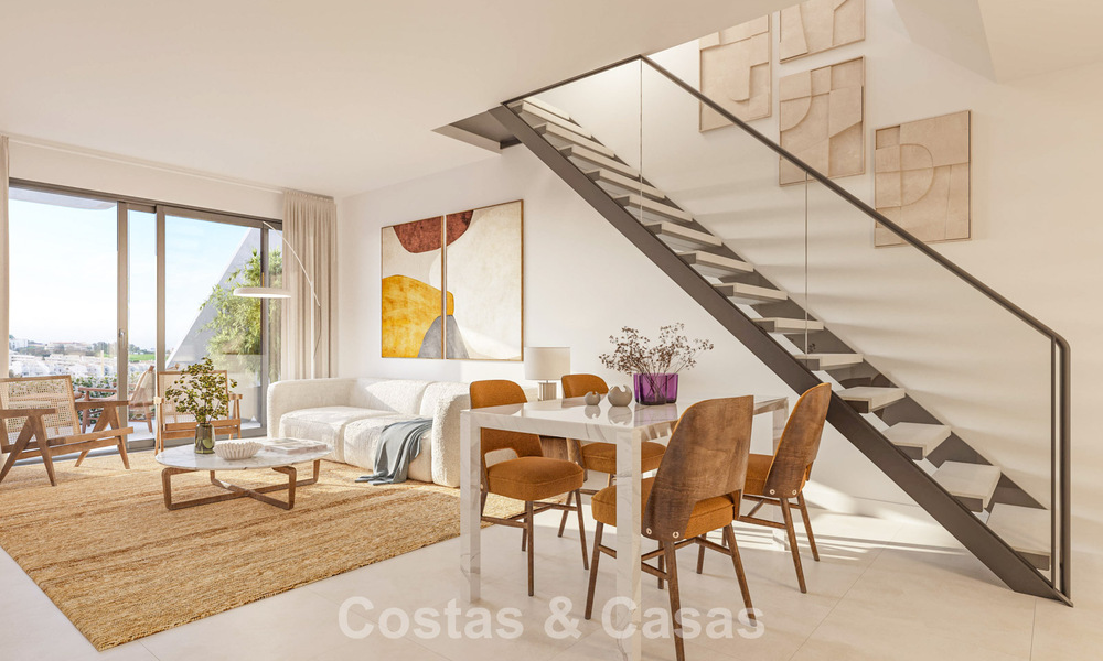 Appartements de golf, en première ligne, avec vue sur la mer, à vendre dans un complexe de luxe à Mijas, Costa del Sol 780599