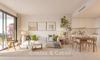 Appartements de golf, en première ligne, avec vue sur la mer, à vendre dans un complexe de luxe à Mijas, Costa del Sol 780603 