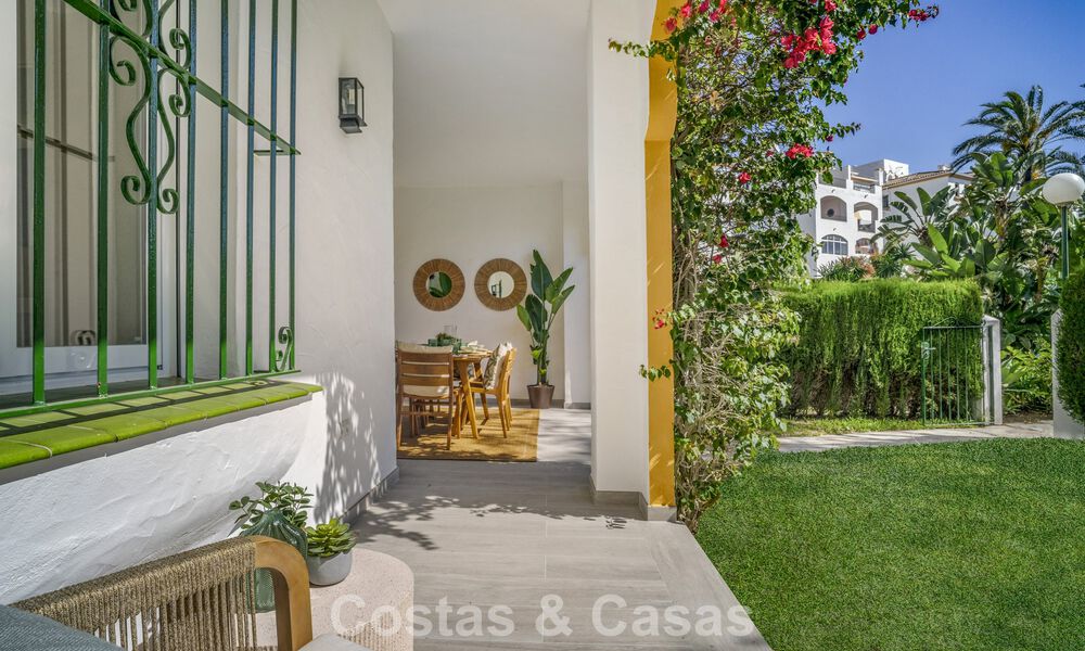 Appartement rénové de 3 chambres avec jardin à distance de marche de Puerto Banus à Nueva Andalucia, Marbella 780665