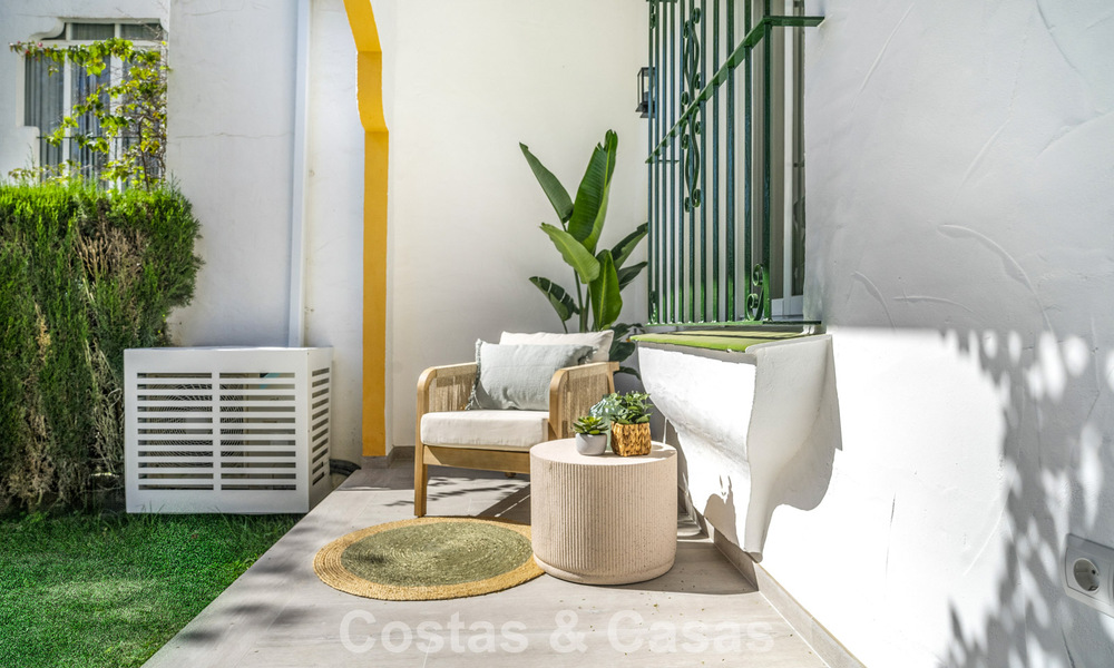 Appartement rénové de 3 chambres avec jardin à distance de marche de Puerto Banus à Nueva Andalucia, Marbella 780667