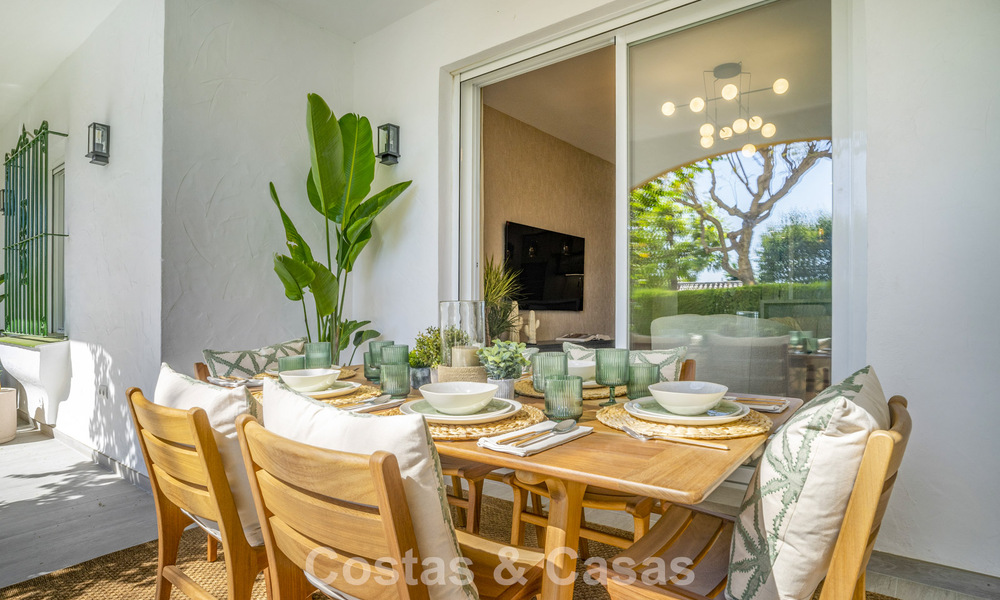 Appartement rénové de 3 chambres avec jardin à distance de marche de Puerto Banus à Nueva Andalucia, Marbella 780668