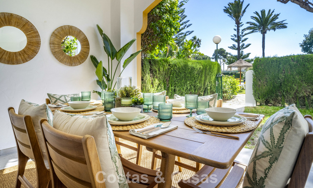 Appartement rénové de 3 chambres avec jardin à distance de marche de Puerto Banus à Nueva Andalucia, Marbella 780678