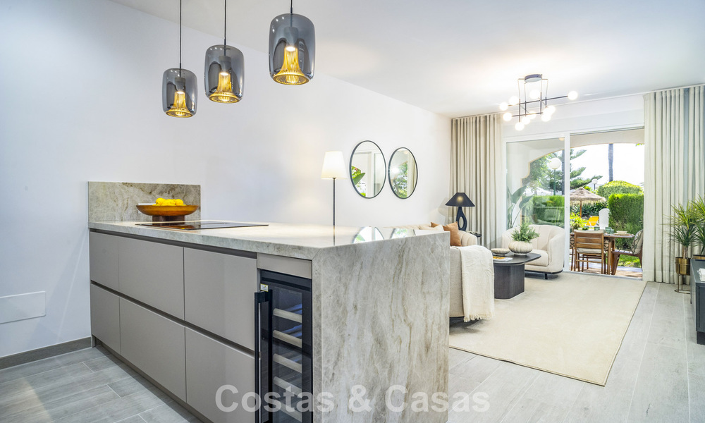 Appartement rénové de 3 chambres avec jardin à distance de marche de Puerto Banus à Nueva Andalucia, Marbella 780688
